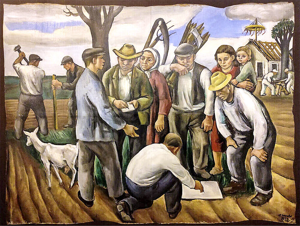 Arno Mohr, Landaufteilung (Nachlass Arno Mohr / Andreas Wessel, Berlin, 2025)