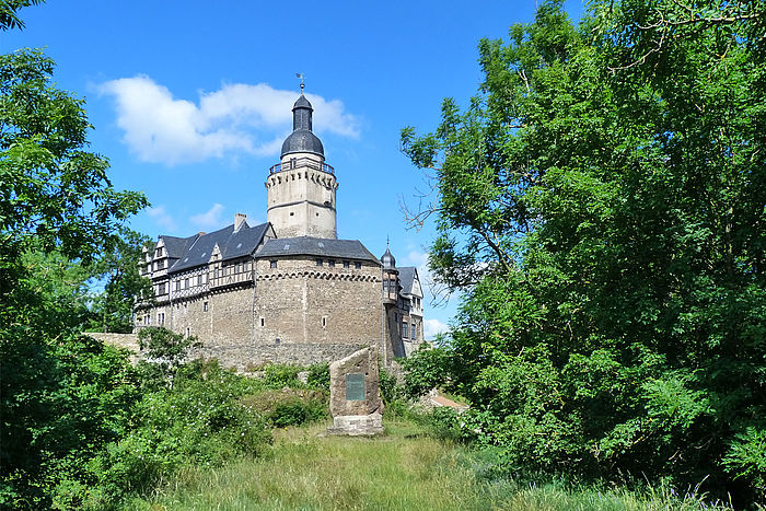 Burg Falkenstein - Ansicht Ostseite, Foto: © Kulturstiftung Sachsen-Anhalt Burg Falkenstein – Ostseite