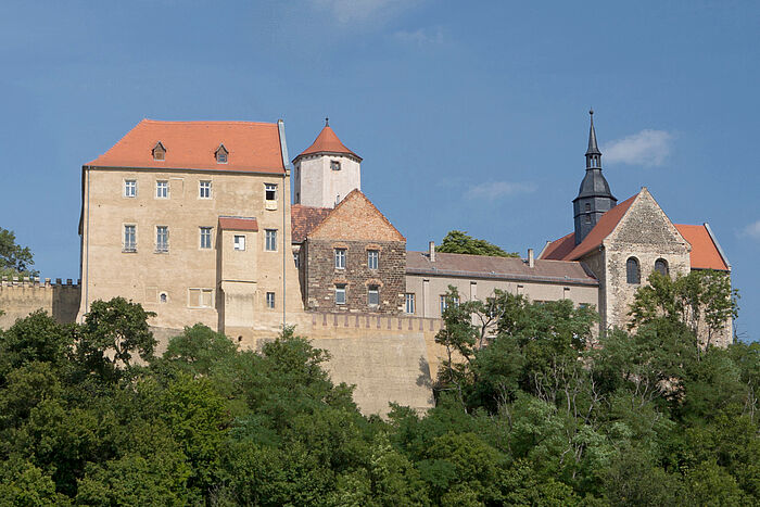 Goseck Castle, view from the south, photograph: C. Jann, © Kulturstiftung Sachsen-Anhalt Goseck Castle, view from the south, photograph: C. Jann, © Kulturstiftung Sachsen-Anhalt