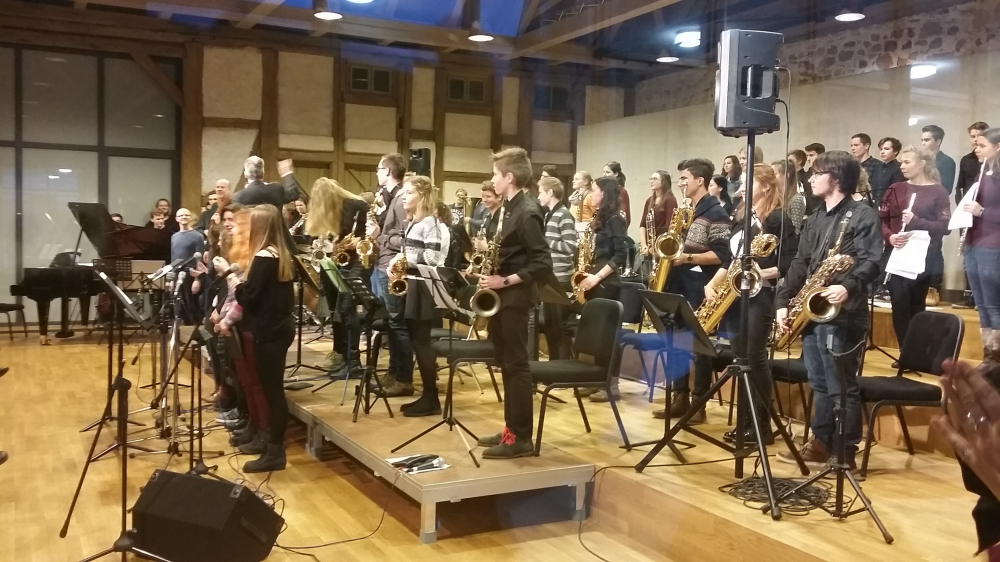 Musiker beim Abschlusskonzert des Workshops "Makin' Jazz" Musiker beim Abschlusskonzert des Workshops "Makin' Jazz"