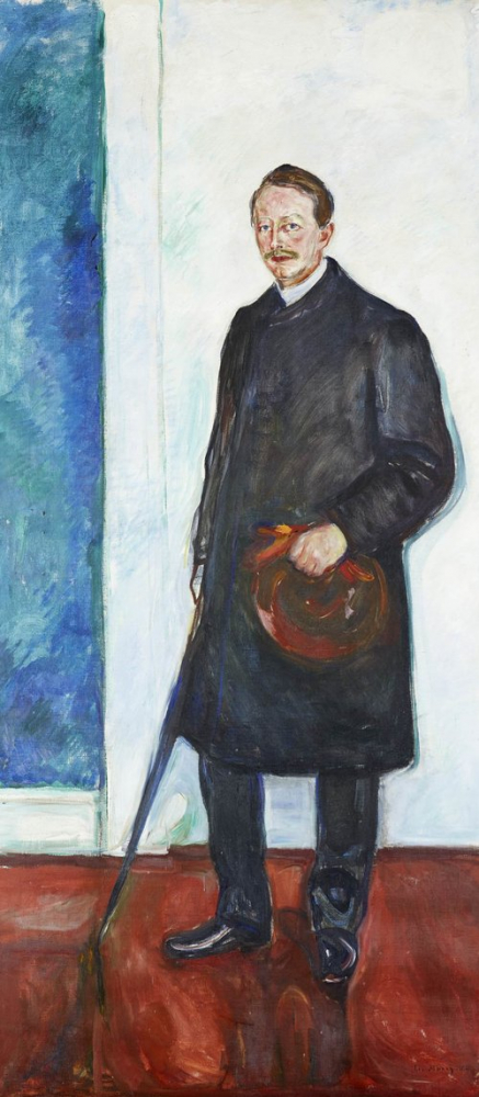 Edvard Munch: Porträt Dr. Linde, 1904, Öl auf Leinwand, 226,5 x 101,5 cm, Kulturstiftung Sachsen-Anhalt, Kunstmuseum Moritzburg Halle (Saale), Foto: Punctum/Bertram Kober